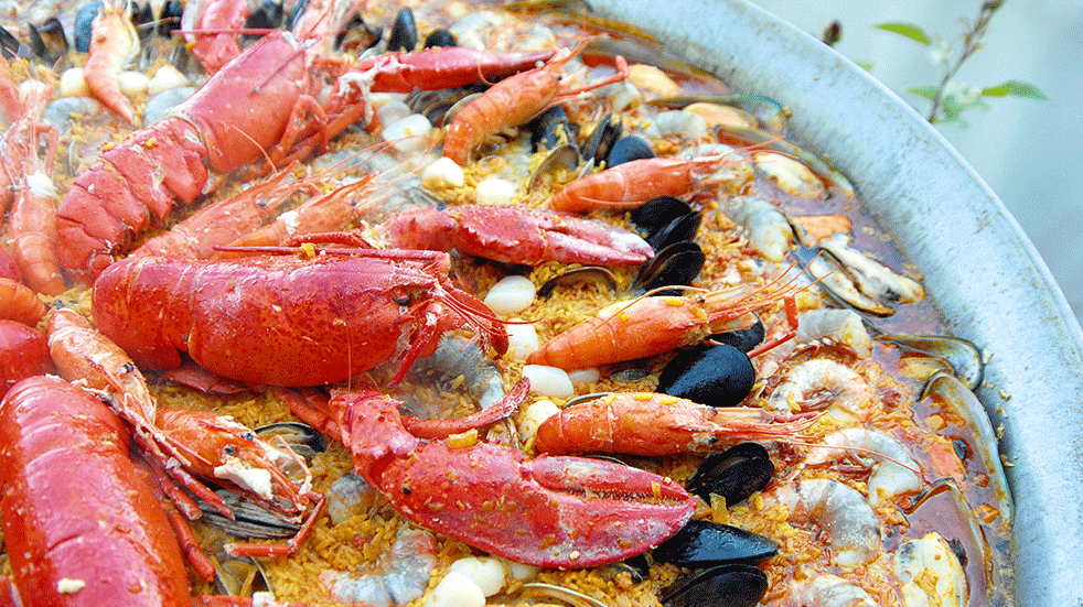 Costa del Sol quiet resorts seafood platter